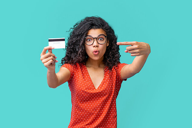 Jeune carte bancaire